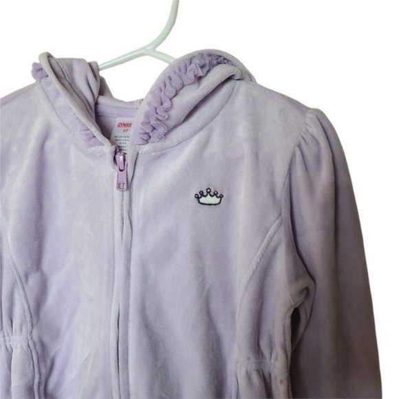 Gymboree Hoodie 5T Girls NWT Velour Tulle Ruffle Dance Team Puple Lavender - Picture 3 of 7